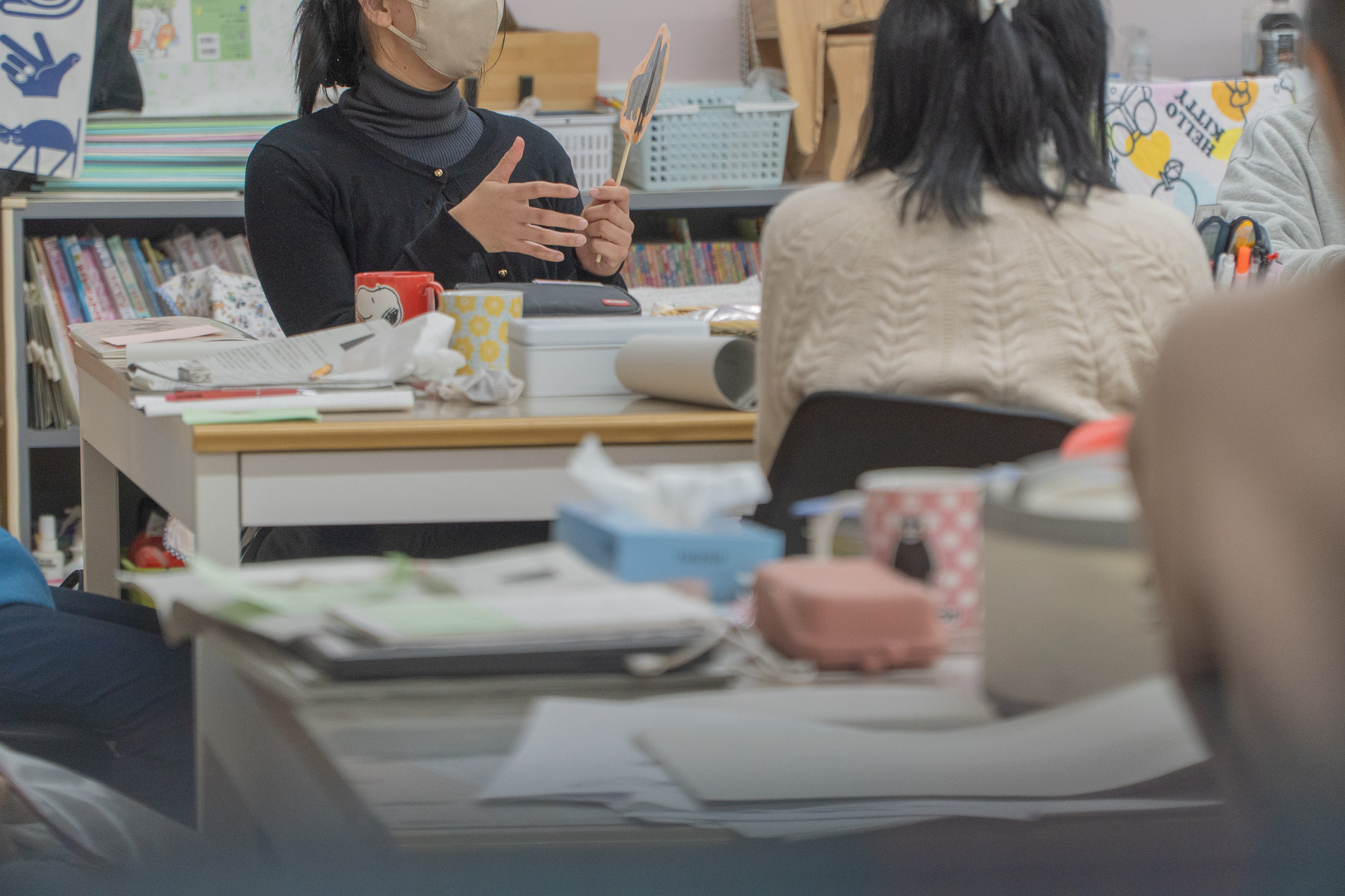 職員全体でのディスカッションの様子