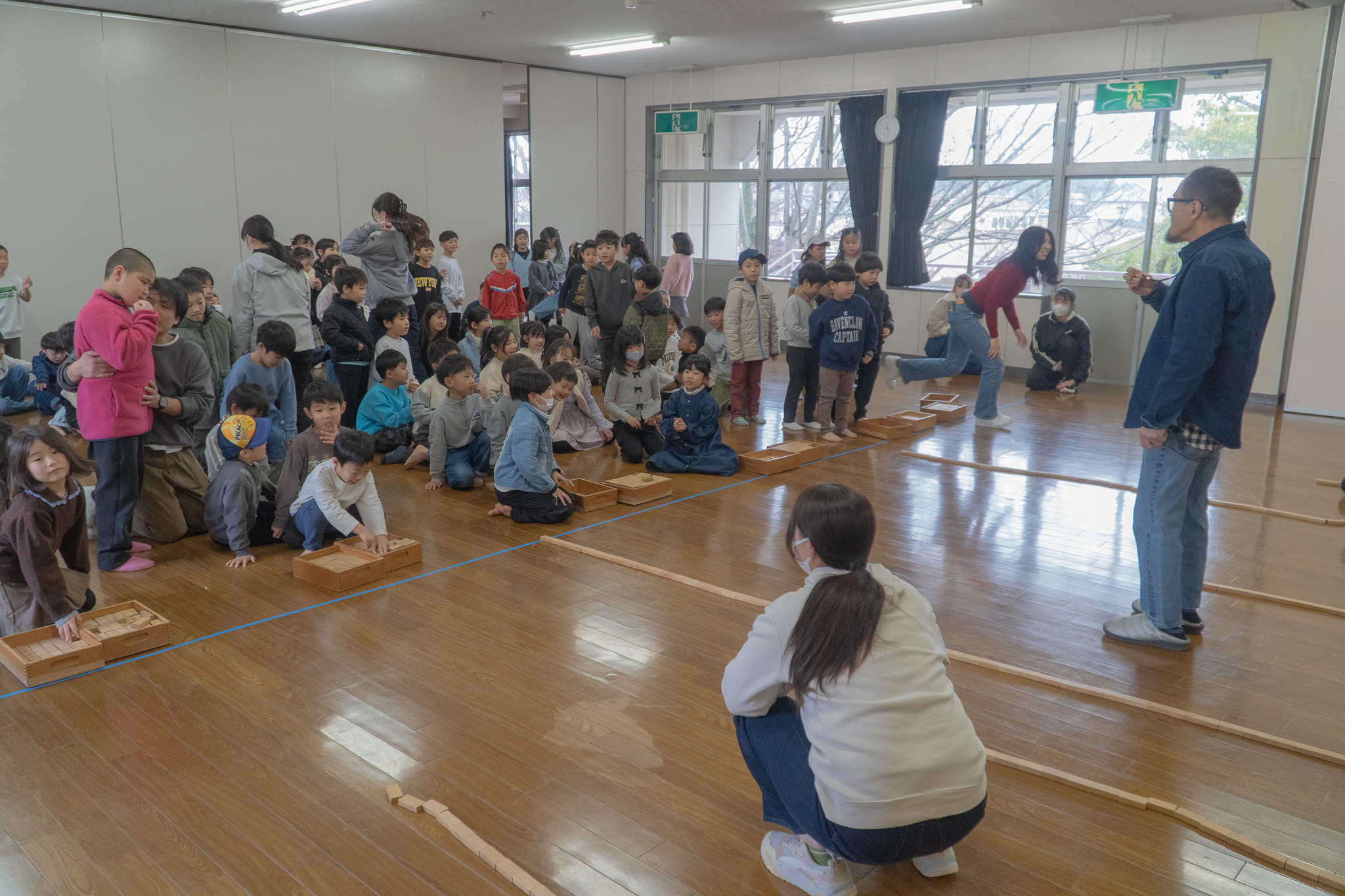 先生と子どもたちの関わり