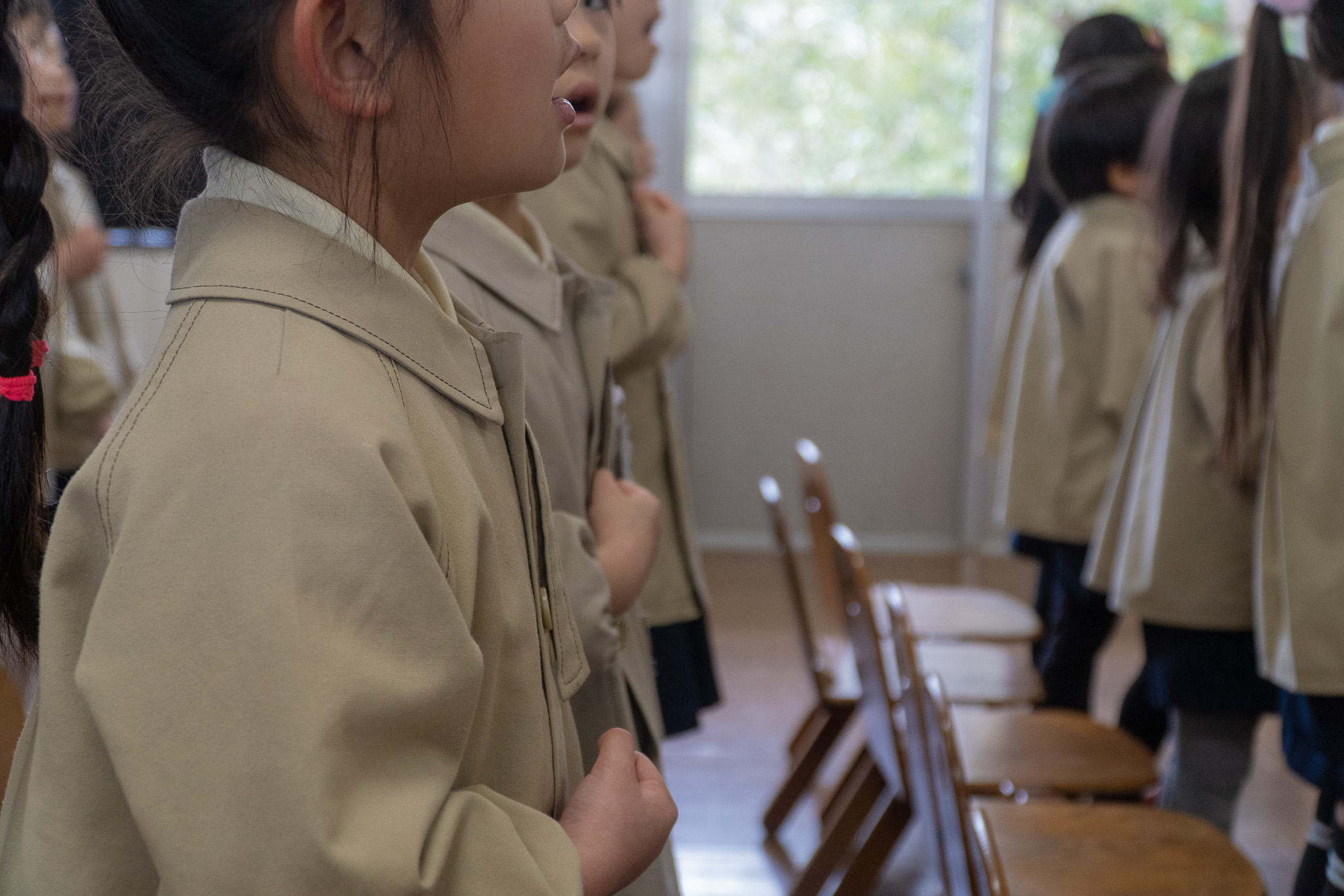 卒園式の練習 おわかれのことば