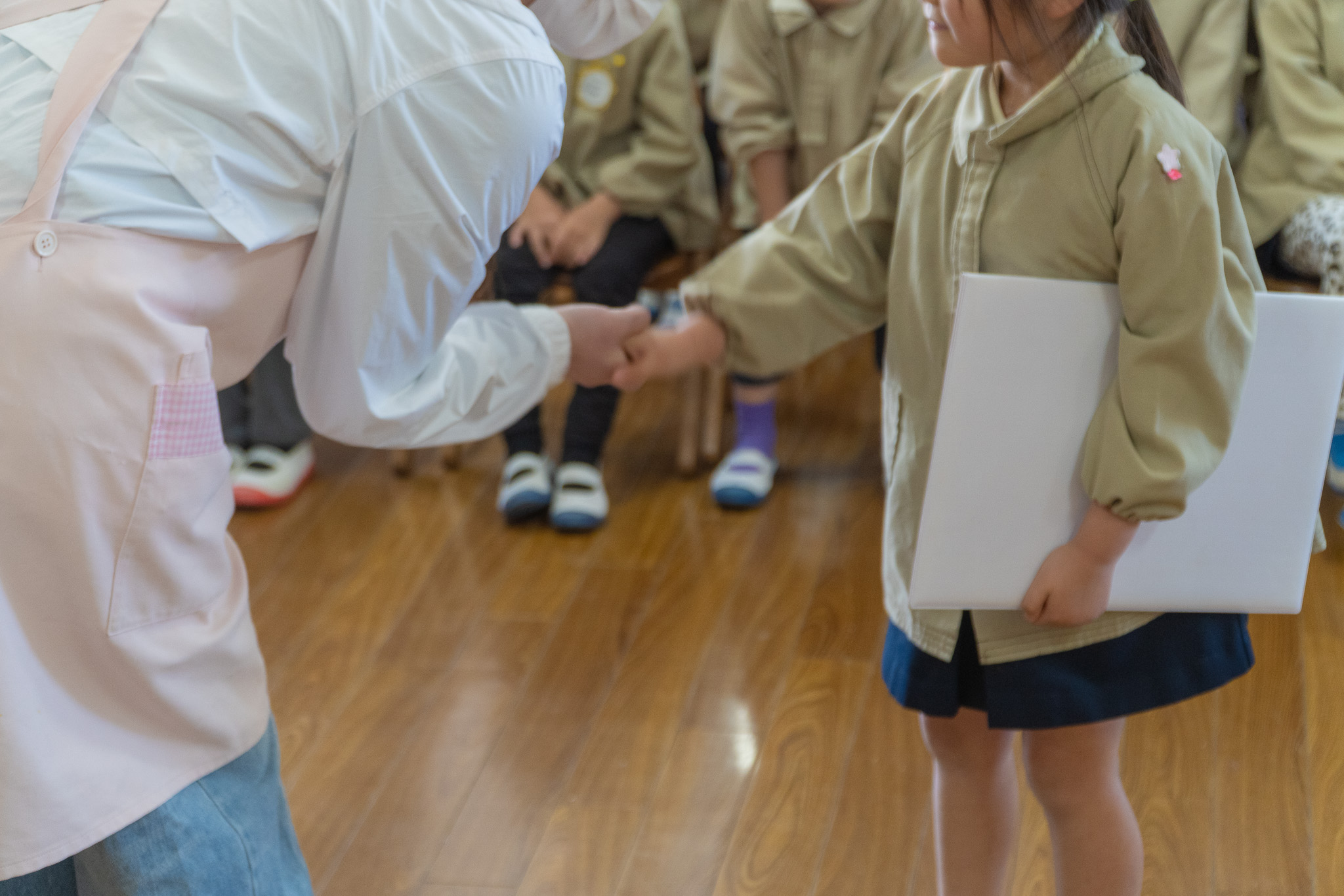 先生と子どものやり取り