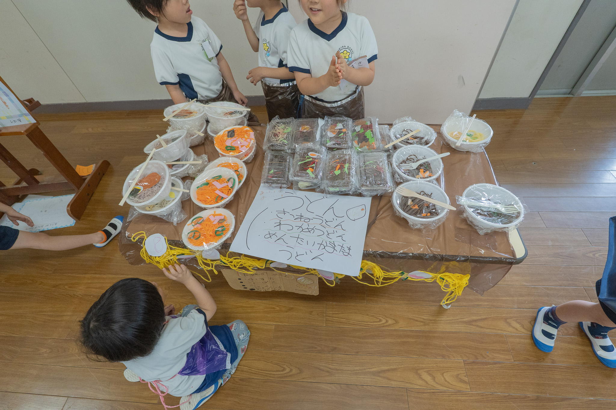 うどん屋さんの店先
