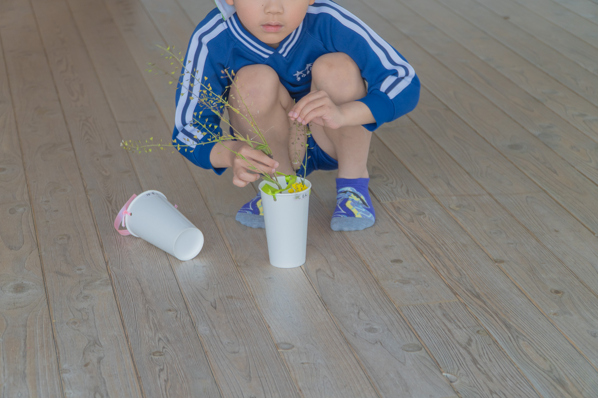 紙コップバッグ制作